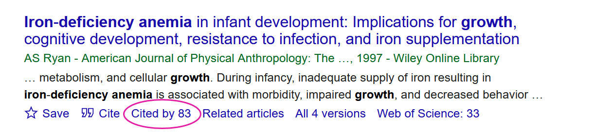 Google Scholar Cited by